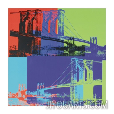 Brooklyn Bridge, c.1983 (Orange, Blue, Lime)