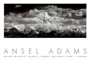 ansel adams mt mckinley range clouds denali national park alaska 1948