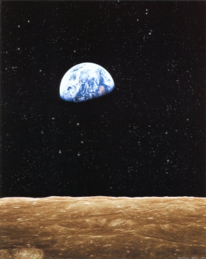 earth rise from moon
