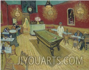 The Night Café in the Place Lamartine in Arles, c.1888