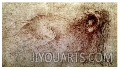 Sketch of a Roaring Lion