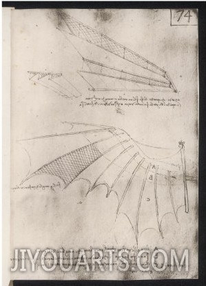 Sketches of Wings for Flying Machines