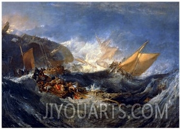 The Wreck of a Transport Ship Circa 1810
