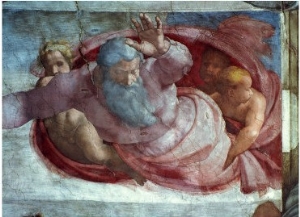 Sistine Chapel  God Dividing the Waters and Earth