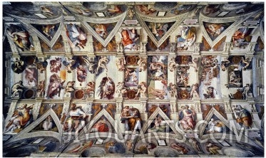 The Sistine Chapel; Ceiling Frescos after Restoration