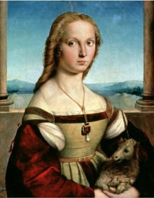 Portrait of a Young Woman with a Unicorn, circa 1505 6