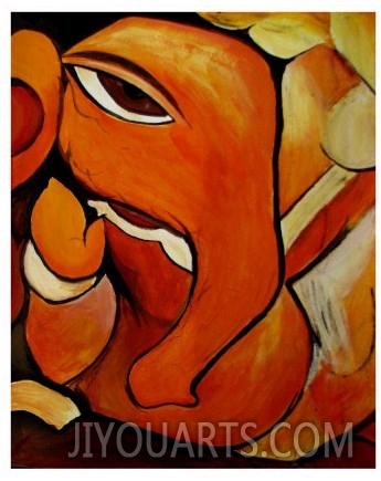 Lord Ganesh Elephant Abstract