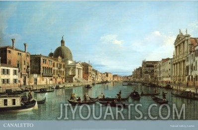 Venice: the Upper Reaches of the Grand Canal with S. Simeone Piccolo, c.1738