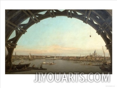 London Seen Through an Arch of Westminster Bridge, 1746 7