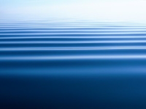 Small Gentle Ripples Move Across the Calm Surface of the Arctic Ocean
