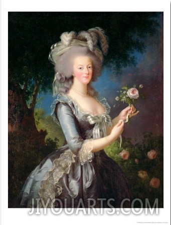 Marie Antoinette (1755 93) with a Rose, 1783