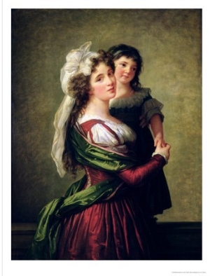 Madame Rousseau and Her Daughter, 1789