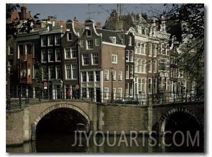 Junction of Reguliersgracht and Keizersgracht Canals, Amsterdam, Holland