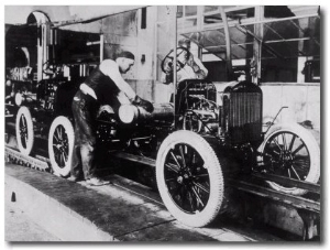 Working on the Ford Assembly Line in Detroit Usa