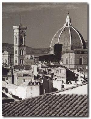 Panorama of Florence with the Belltower of Giotto and the Dome of the Cathedral