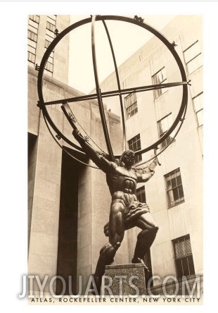 Atlas Statue, Rockefeller Center, New York City