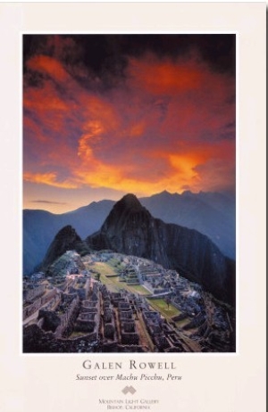 Sunset over Machu Picchu