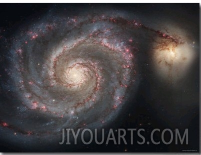 The Whirlpool Galaxy (M51) and Companion Galaxy