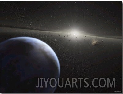 A Massive Asteroid Belt in Orbit Around a Star the Same Age and Size as Our Sun