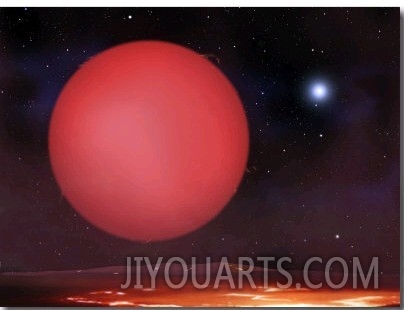Last Moments of a Stars Life as it Swells Up into a Bloated Red Giant Star