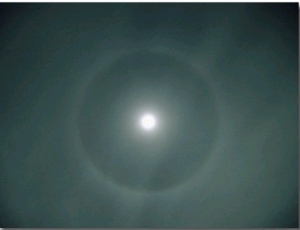 Moon with Circle of Light