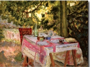 Table Set in a Garden