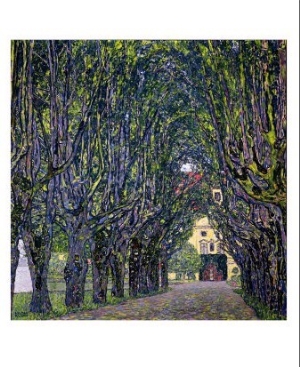 Tree Lined Road Leading to the Manor House at Kammer, Upper Austria, 1912