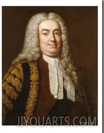 Portrait of Sir Robert Walpole, 1st Earl of Orford (1676 1745)