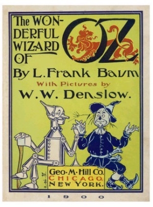 Title Page Featuring the Tin Woodman and the Scarecrow