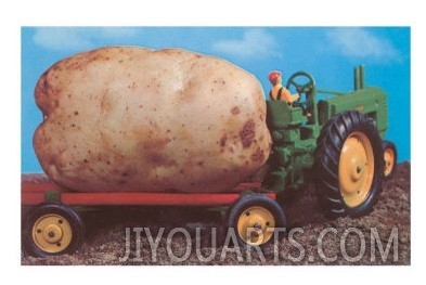 Truck Hauling Giant Potato