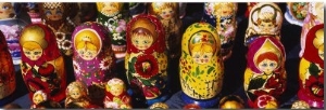 Close Up of Russian Nesting Dolls, Bulgaria