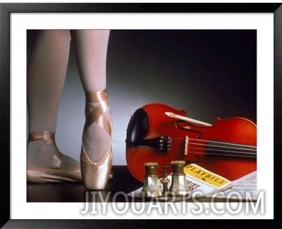 ballerina legs and violin