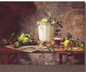 Pears and Tapestry