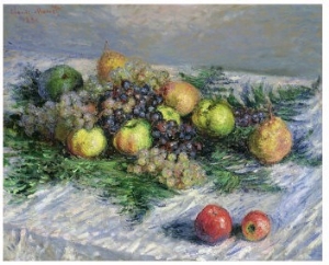 Still Life with Pears and Grapes, 1880