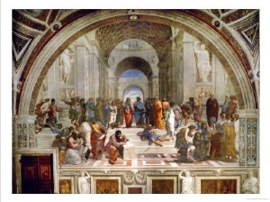 School of Athens, circa 1510 1512, One of the Murals Raphael Painted for Pope Julius II