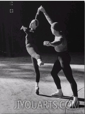 Ballerina Maria Tallchief Rehearsing