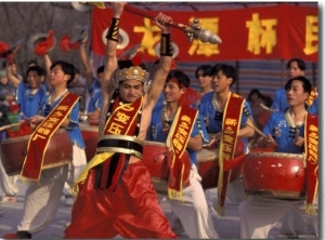 Drum Performance During Chinese New Year, Beijing, China