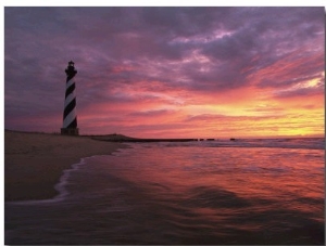 The 198 Foot Tall Lighthouse on Cape Hatteras