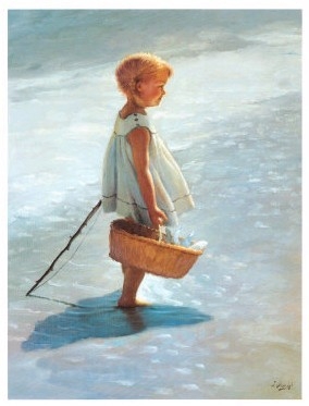 Young Girl on a Beach
