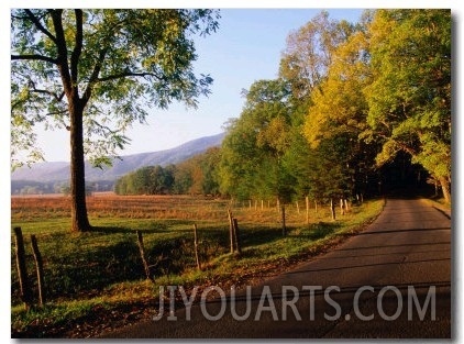 Cades Cove at Sunset, Great Smoky Mountains National Park, USA