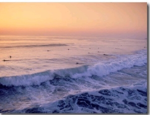 Surfers, Mission Beach, San Diego, California