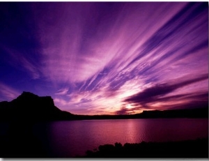 Sunset Over Lake, Lake Powell, U.S.A.