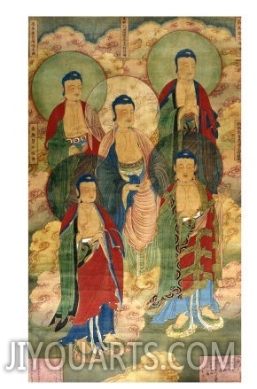 A Very Rare Buddhist Votive Painting, Dated Wanli 19th Year