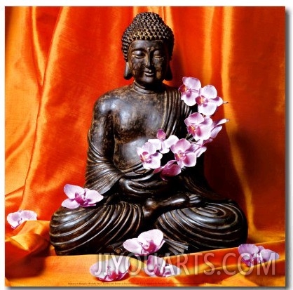 Buddha with Flowers