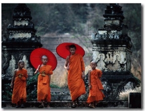 Novice Monks at Doi Kong Mu Temple, Mae Hong Son, Thailand