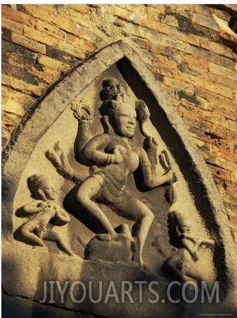 Hindu Influenced Art Above the Entrance of One of the Po Nagar Cham Towers
