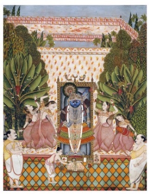 Worship of Shri Nathji, Probably Bundi or Kotah, circa 1825 50