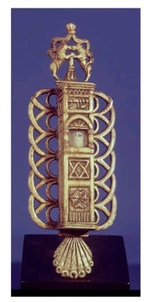 Mezuzah (Doorpost) Case, Italian, 15th Century (Bone)