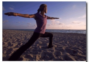 Woman Doing Yoga, Miami, FL