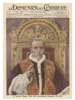 Pope Pius XII (Eugenio Pacelli) Newly Installed in 1939